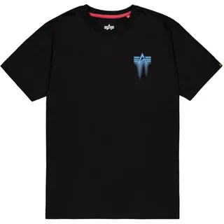 Alpha Industries Spray Print T-Shirt, Black, L,