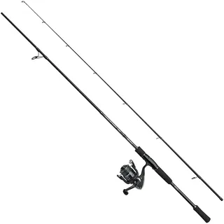 Abu Garcia Fast Attack Pro 210 20-70g Pike Cast Combo, Spinning Combo zum Raubfischangeln, Schwarz