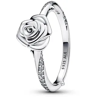 Pandora 193215C01 Damenring Blühende Rose Silber, 52/16,6