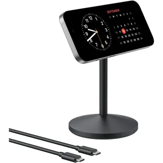 Anker MagGo Drinnen, USB, Kabelloses Aufladen, Schwarz | Schwarz