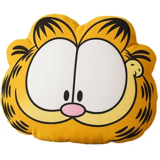 United Labels Garfield Kissen, Kopfkissen 37x33 cm, Gelb, Sofakissen, Dekokissen für Fans