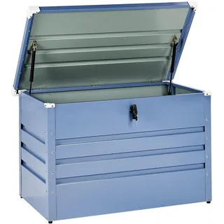 Beliani Gartentruhe 100 x 64 cm Blau