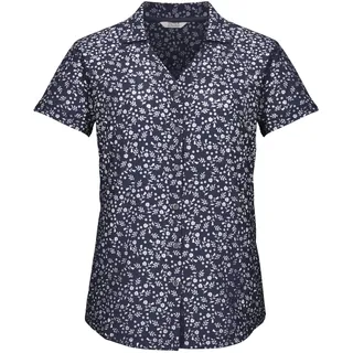 killtec Damen Funktionsbluse/Bluse Kurzarm KOS 86 WMN WVN SHRT, Nachtblau, 46, 43773-000