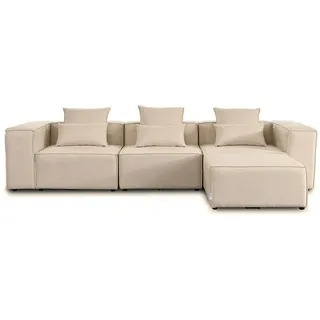 Home Deluxe Modulares Sofa VERONA XL Beige,