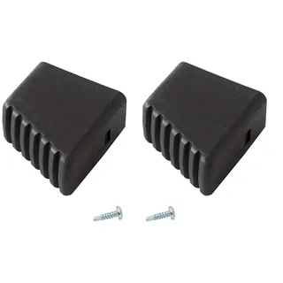 Krause Fußkappen Haushalts-Leiter Schwarz 20 mm x 40 mm