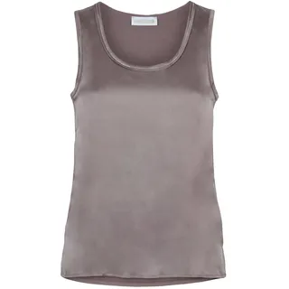 Rundhals-Top Seide St. Emile beige