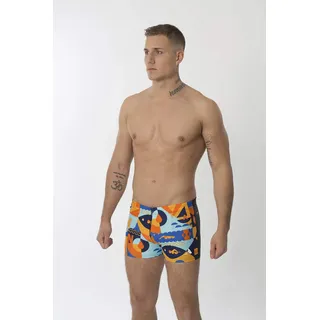Manta Swim Herren Badehose Cartoon, 26 cm XL orange-Blue-Red