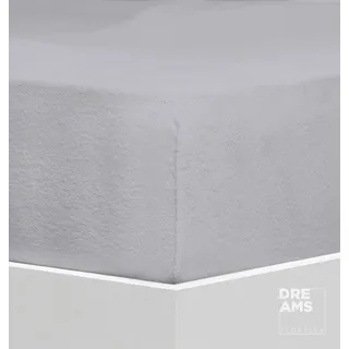 Florella Spannbettlaken »FS9, Flausch-Frottee, mit Rundum-Gummi, 80 % Baumwolle, 20 % Polyester« für Matratzenhöhe bis 25 cm geeignet, grau