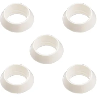 hellum 981100 Ersatz Dichtungsring PVC/für E10 Kerzen/weiß/für Riffelkerzen Außenketten / 5 Stück