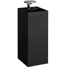 Bild von Kartell Waschtisch 8113310208151 schwarz 37,5x43,5x90cm, freistehend, 2 Hahnlöcher,