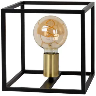 Lucide Tischleuchte , Schwarz , Metall , 22x22x22 cm , RoHS, Reach , Schnurschalter , Lampen & Leuchten, Innenbeleuchtung, Tischlampen, Tischlampen
