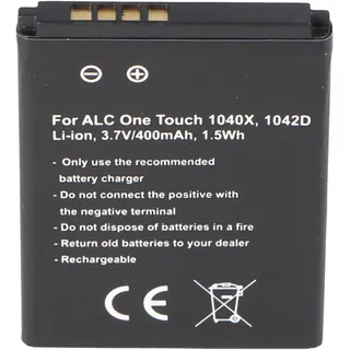 AccuCell Akku passend für den Alcatel CAB0400000C1 Akku One Touch 1040X, One Touch 1042D, OT 1040X, OT 1042D