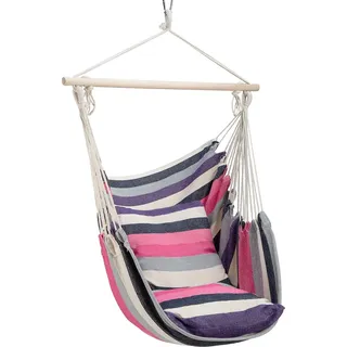 Nils Camp NC3107, Hängende Hängematte, 100 kg, 1 Person(en), Baumwolle, Mehrfarbig, Pink, 900 mm - Rosa
