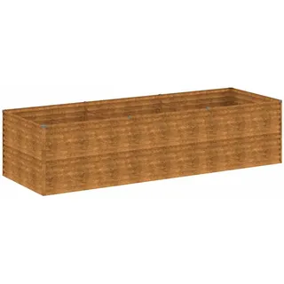 vidaXL Hochbeet 290/100/69 Cm Cortenstahl , Rostfarben , Metall , Rechteckig , 290x69x100 cm , Gartenzubehör, Hochbeete