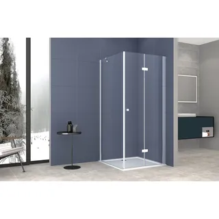 welltime Duschwand "Mixwell" 1 von 2 Teilen für eine Ecklösung, Baukastensystem, silberfarben