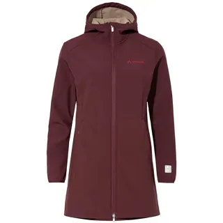 VAUDE Damen Moena Softshell Parka, atmungsaktiv mit kuschligem Innen-Fleece für Wanderungen oder Alltag, dark oak, 34