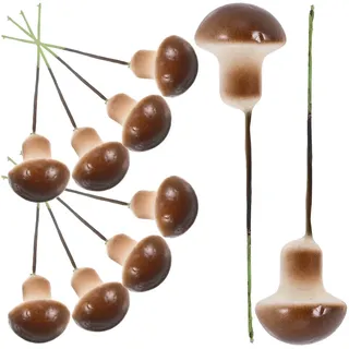 Supvox 50 Stück Mini-Pilzfiguren Deko Künstliche Pilze Für Feengarten DIY-Terrarium Bonsai Sukkulenten Und Mikrolandschaften Realistische Pilzdekorationen Für Zuhause Party Und Pflanzgefäße