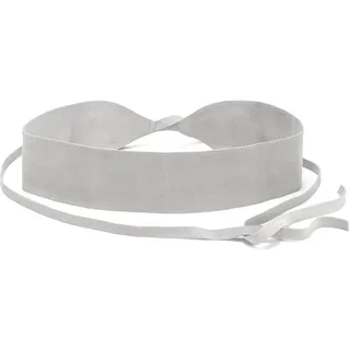 LASCANA Taillengürtel "Bindegürtel, Ledergürtel, Gürtel für Kleid & Overall, Bauchgürtel" aus Leder zum Binden mit Shaping-Effekt, hellgrau