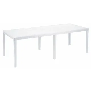 PROGARDEN Ausziehtisch Roma 150 x 90 x 72 cm Weiß
