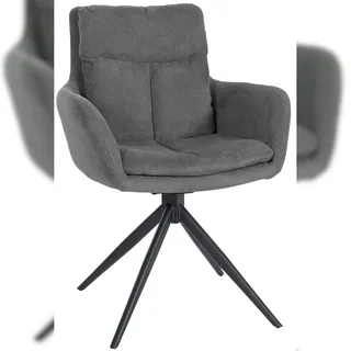 CLP Esszimmerstuhl Vilas Polyester grau