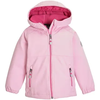 KILLTEC Kinder Softshelljacke Softshell Jacke mit Kapuze Mini Softshelljacke wasserabweisend 00435-hellrosa 98/104