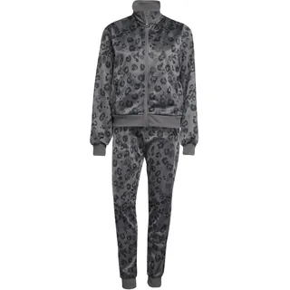 adidas Essentials Feelcozy Aop TRACKSUIT, grey five/black, XXL