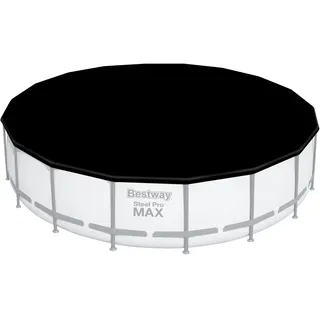 BESTWAY PVC-Abdeckplane schwarz Ø 555 cm