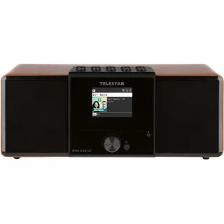 Telestar DIRA S 32i CD CD-Radio DAB+, UKW, Internet DLNA, WLAN, USB, CD, Bluetooth®, Internetradio Inkl. Fernbedienung Holz