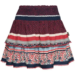 Superdry Vintage Tiered Mini Rock - Linear Ikat Border Print - S