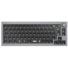 Keychron Q2 QMK Custom Knob version - Barebone ISO - Gaming Tastaturen - ohne Numpad - Grau