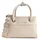 Schultertasche Kunstleder Beige