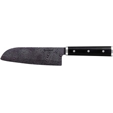 Kyocera KIZUNA Keramik Santokumesser | Klinge: 16 cm, mit HIP Verfahren hergestellt | Keramik Messer mit handgefertigtem Pakkaholz-Griff | Fleischmesser extrem scharf | Santoku Messer groß