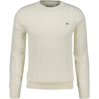 GANT Cable Pullover Cream 2XL