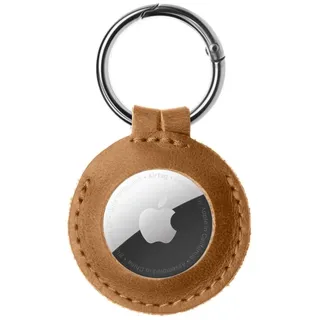 FIXED Case for AirTag Brown