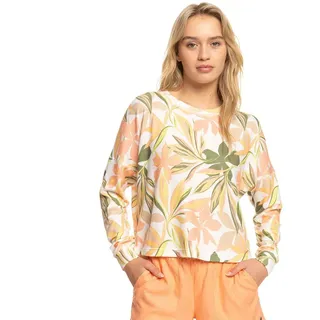 Roxy Current Mood Sweatshirt - Snow White Subtly Salty Multic - M