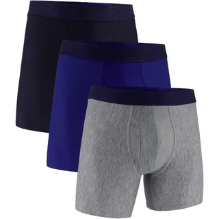 Under Armour Tech Performance Boxershorts Schwarz/Blau/Grau XL 3er Pack