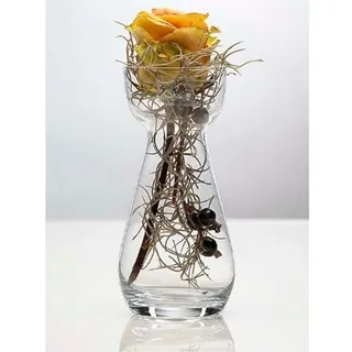 Sandra Rich Glasvase Hyacinth H. 17cm D. 7cm transparent rund Glas
