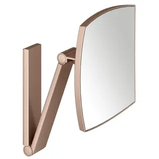 KEUCO iLook_move Kosmetikspiegel, unbeleuchtet, eckig, Wandmontage, 17613290000, Farbe: rotgold gebürstet