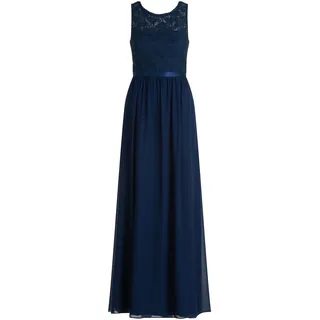 Cocktailkleid VERA MONT "Cocktailkleid mit Spitze", Damen, Gr. 34, EURO, blau (festival blau), Obermaterial: 100% Polyester PES., Kleider Cocktailkleid