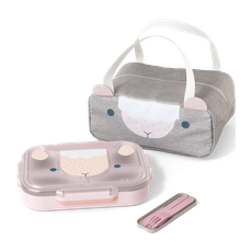 Das unterteilte Tablett für Kinder - monbento Set MB Wonder - Abenteurer-Neuling rosa Sheep