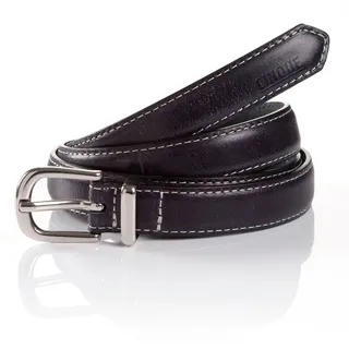 Cinque Damengürtel Büffelleder 85 blau