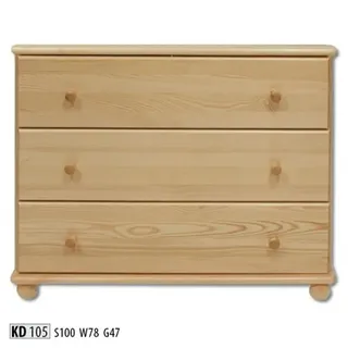 Kommode Sideboard Schrank Echtholz Neu Anrichte JVmoebel - Beige