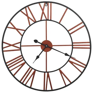 vidaXL Wanduhr Metall 58 cm Rot - Rot