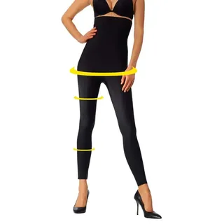 LASCANA Highwaist Leggings Schwarz 32/34