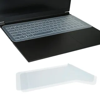 kwmobile 2X Silikon Tastaturschutz für 15"-17" Laptop PC Keyboard Cover - Abdeckung unbeschriftet - Transparent Blau