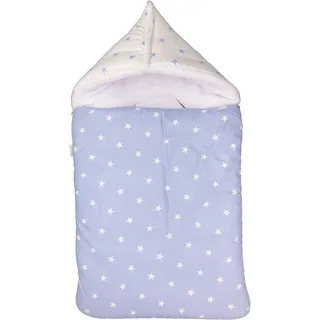 Multifunktionaler Spaziersack für Babyschale, Hochstuhl und Kinderwagen, wendbar, Motiv Hellblau