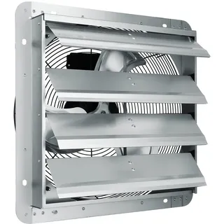 Vevor Abluftventilator, 406 mm, 1400 U/min, 1506 CFM, Wandlüfter aus Aluminium zur Wandmontage mit Wechselstrommotor, Belüftung und Kühlung für Gewächshäuser, Garagen, Schuppen, Geschäfte