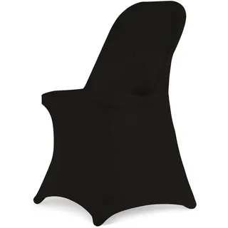 HAINARverS Stretch-Spandex-Klappstuhlhussen, 30 Stück, universal, passend für Hochzeit, Party, Bankett, Urlaub, Feier, Dekoration, elastische Stuhlhussen (schwarz, 30 Stück)
