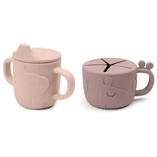 Done By Deer Friends Spout/snack Set Deer Tasse - Pink - 0 Monate