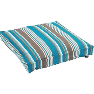 Sitzkissen H.O.C.K. "Yucatan", bunt (blau, bunt, gestreift), B:50cm H:5cm L:50cm, Kunstfaser, Dekokissen_Sitzkissen_Kissenhüllen, Sitzkissen, mit bunten Streifen